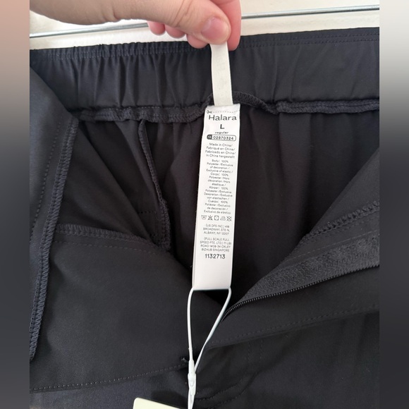 NWT Halara Flex™ Black Mid Rise Pocket Straight Leg Work Pants Womens Large - Picture 9 of 14